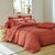 Linge de lit uni coton  (terracotta)