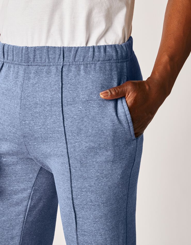 Pantalon loisirs molleton, bas droits (bleu jean) Pantalon loisirs molleton, bas droits (bleu jean)