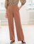 Pantalon large, fluide (caramel)