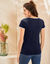 T-shirt bicolore manches courtes  (marine)