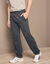 Pantalon loisirs molleton, bas droits (anthracite chiné)