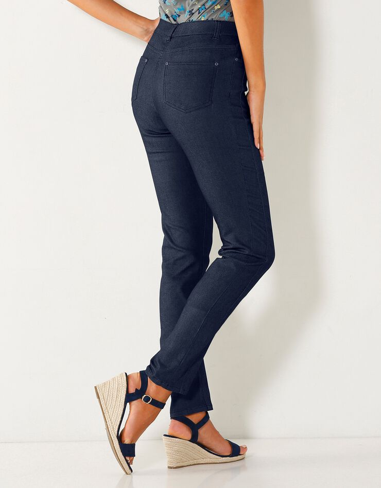 Pantalon stretch coutures affinantes (marine) Pantalon stretch coutures affinantes (marine)