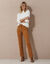 Pantalon droit, velours côtelé (miel)