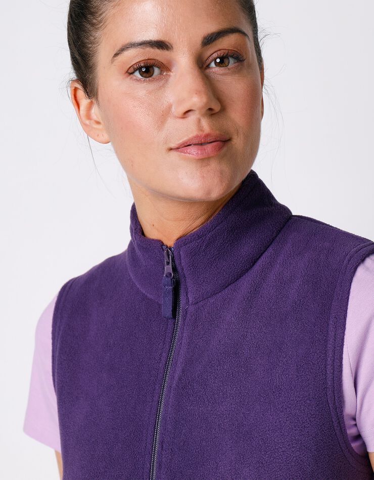 Veste polaire zippée sans manches (violet) Veste polaire zippée sans manches (violet)