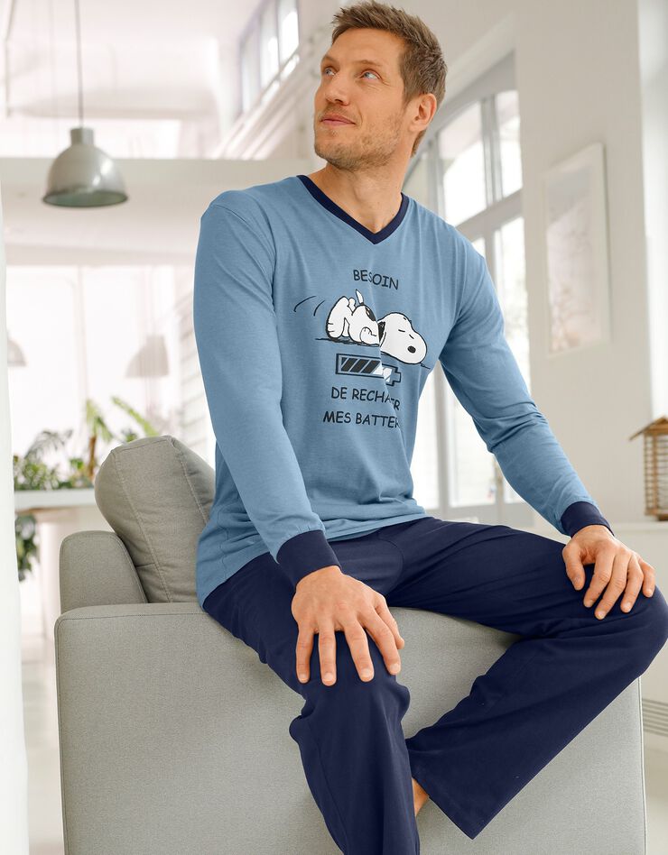 Pyjama pantalon Snoopy® (bleu / marine) Pyjama pantalon Snoopy® (bleu / marine)