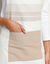 Tablier cuisine forme bavette grands carreaux (beige)