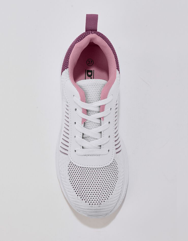 Baskets de sport femme ultra-légères - blanc/rose (blanc / rose) Baskets de sport femme ultra-légères - blanc/rose (blanc / rose)