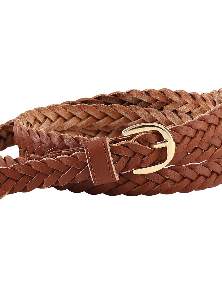 Ceinture tressée cuir (caramel) Ceinture tressée cuir (caramel)