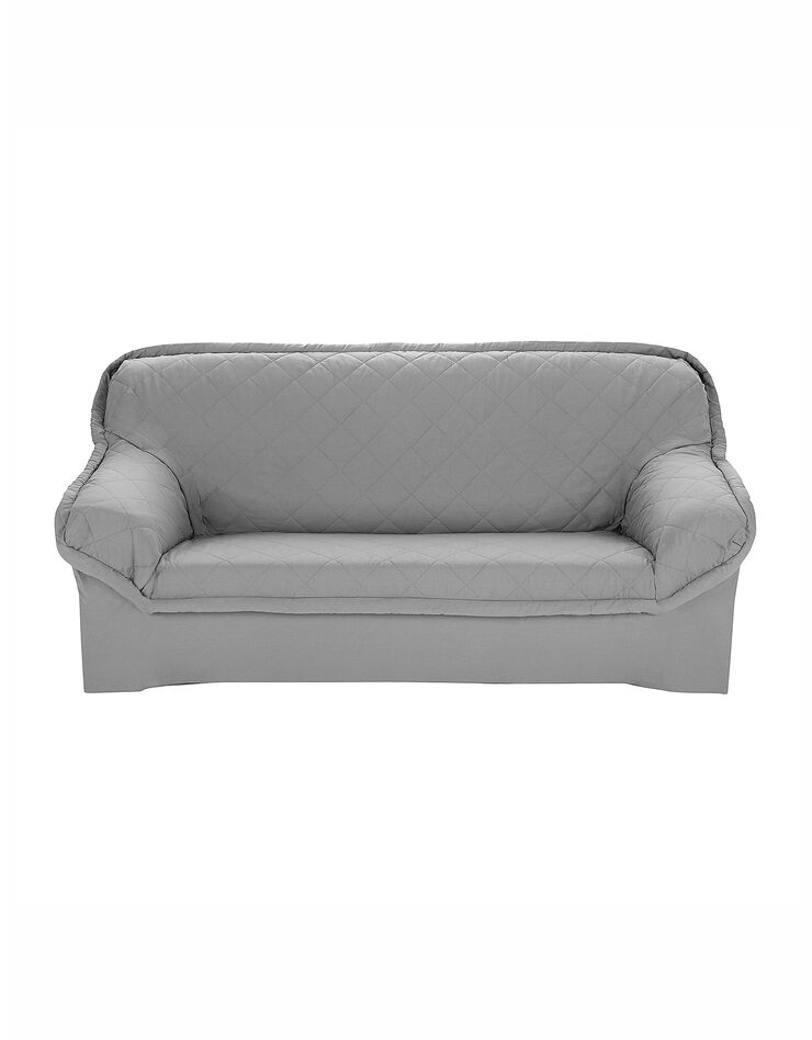 Housse préformée matelassée - fauteuils et canapés (gris perle)
