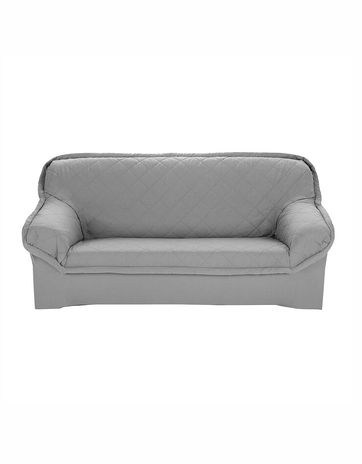 Housse préformée matelassée - fauteuils et canapés (gris perle)