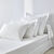 Drap-housse uni coton bonnet 32 cm (blanc)