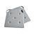 Galette de chaise unie carrée coton - lot de 2 (gris perle)