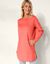 Sweat long, molleton gratté (corail)