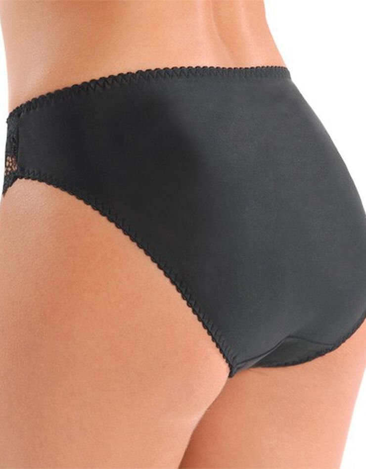 Slip dentelle unie Arum (noir) Slip dentelle unie Arum (noir)