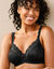 Soutien-gorge emboîtant en maille satinée et dentelle « Stelina" - avec armatures (noir)