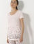T-shirt imprimé fleurs - manches courtes (rose)