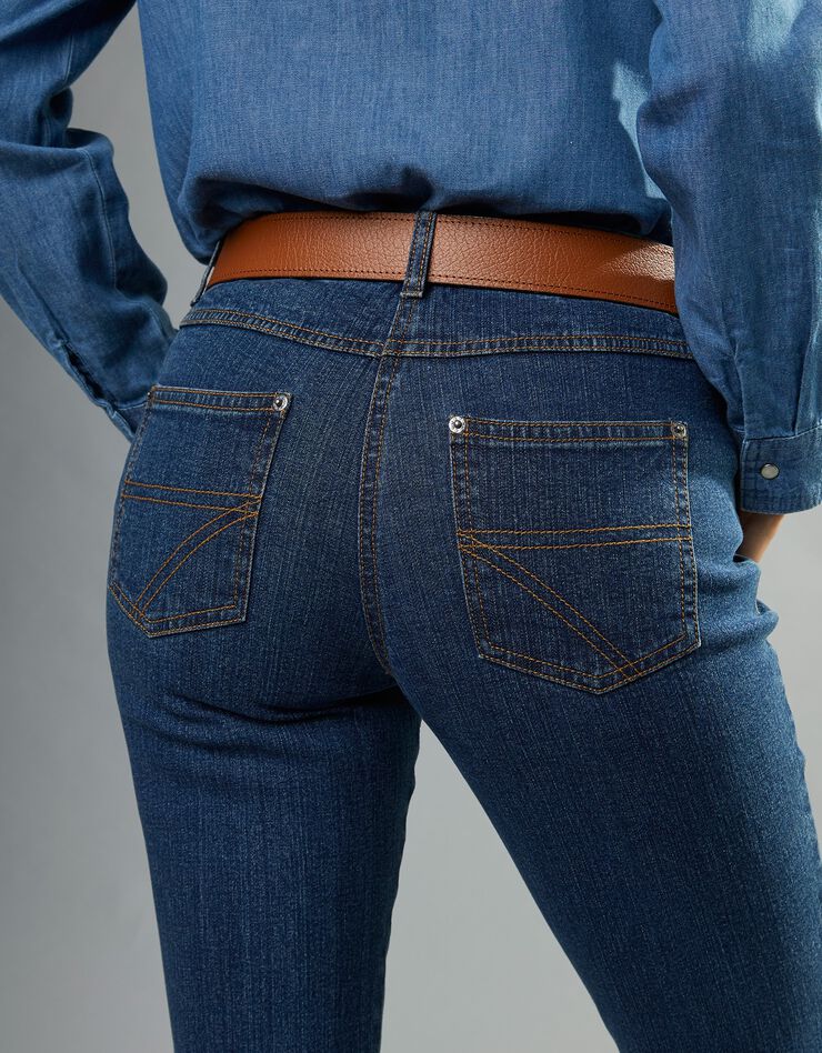 Jean coupe droite stretch - moyenne stature (stone)