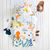 Linge de lit enfant Marius coton - Imprimé aquatiques (blanc)