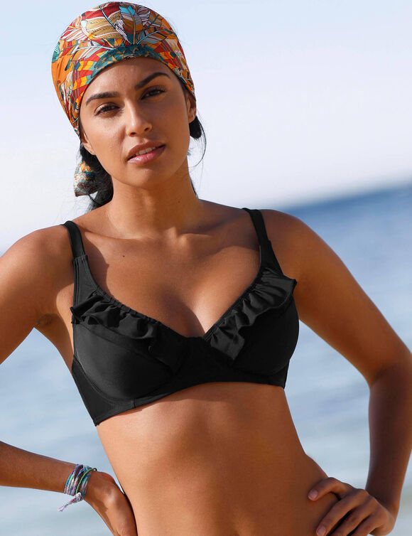 Soutien-gorge de bain Solaro - avec armatures (noir)