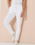 Pantalon jogpant ceinture élastiquée molleton  (blanc)