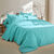 Linge de lit uni coton  (lagon)