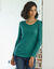 T-shirt manches longues, jersey en coton biologique(**) (vert)