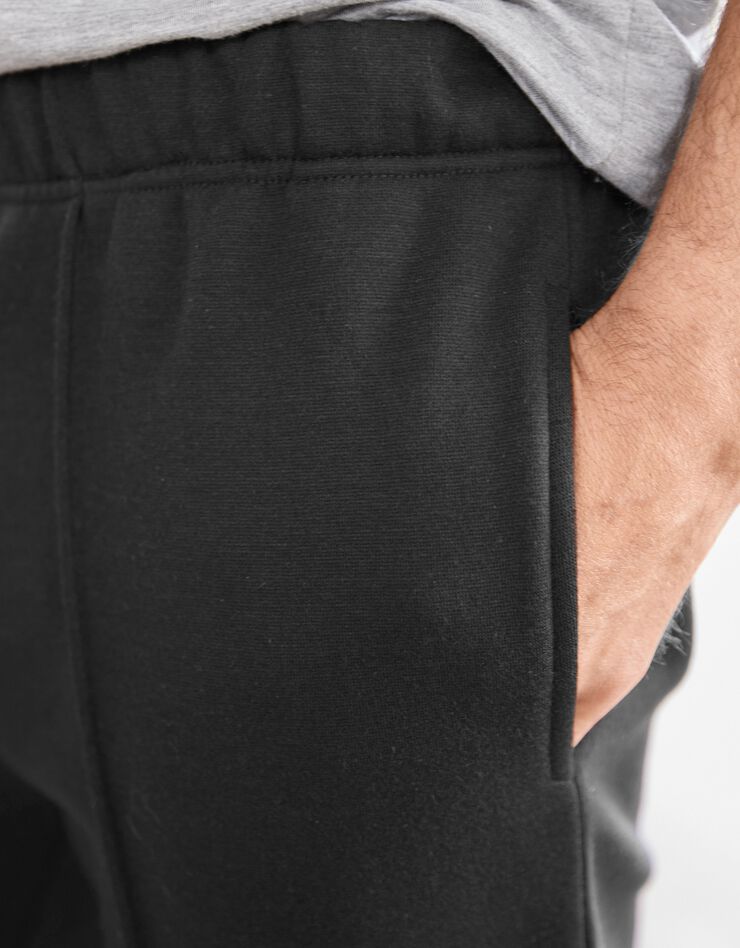 Pantalon loisirs molleton, bas resserrés (noir)