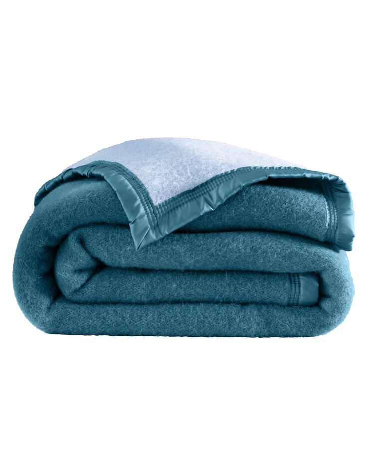 Couverture bicolore laine 500g/m2 (cèdre)