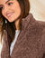 Veste zippée, maille peluche (taupe chiné)