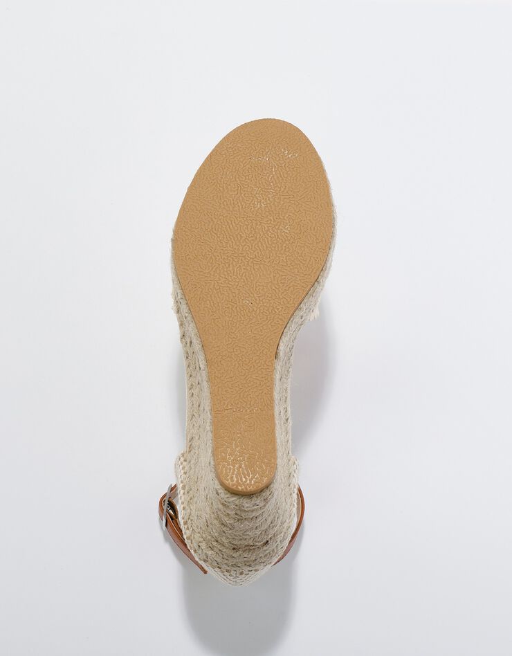 Sandales compensées macramé semelle corde (écru)
