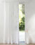 Panneau lin polyester base Cornely finition galon fronceur (blanc)