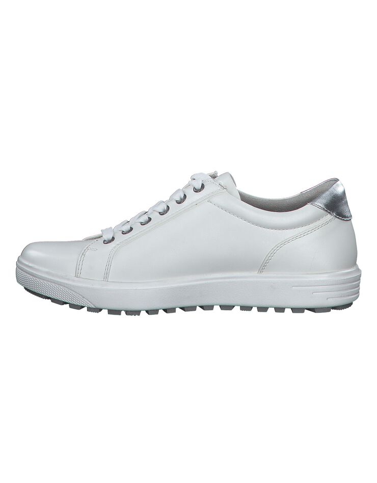 Baskets blanches basses à lacets - grande largeur (blanc) Baskets blanches basses à lacets - grande largeur (blanc)