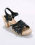  Sabots cloutés en cuir, talon bois (noir)