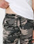 Pantalon jogging molleton bas droits (gris camouflage)