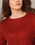 Pull torsad&eacute;, maille anglaise (rouge fonc&eacute;)