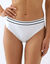 Culotte taille &eacute;lastique forme midi - lot de 2 (blanc + noir)