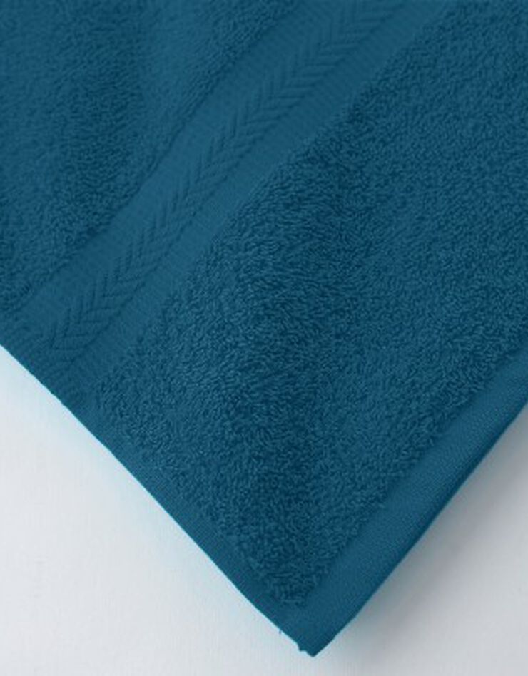 Eponge unie 420 g/m2 confort moelleux (bleu paon)