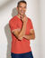 T-shirt uni maille piquée manches courtes (tomette)