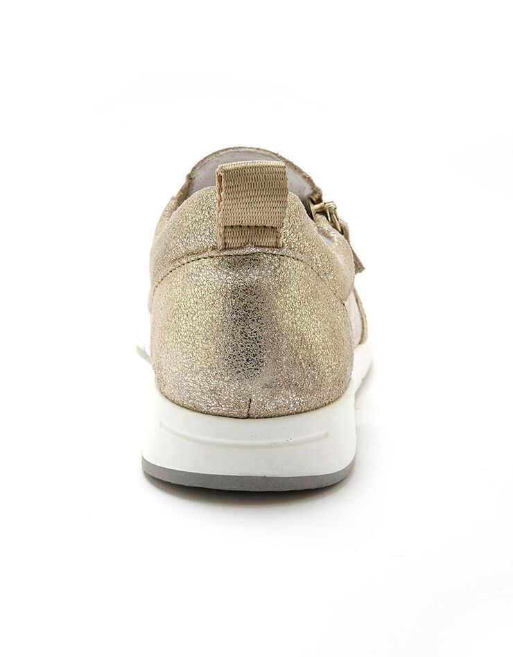 Sans-gêne zippées ultra flexibles en cuir (beige) Sans-gêne zippées ultra flexibles en cuir (beige)