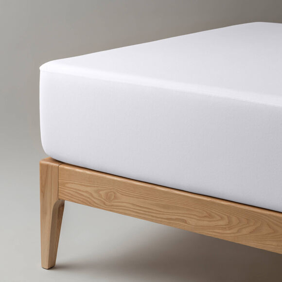 Protège-matelas jersey coton imperméable "Respira" (blanc)