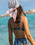 Soutien-gorge maillot forme foulard imprimé Melosa- avec armatures (bleu)