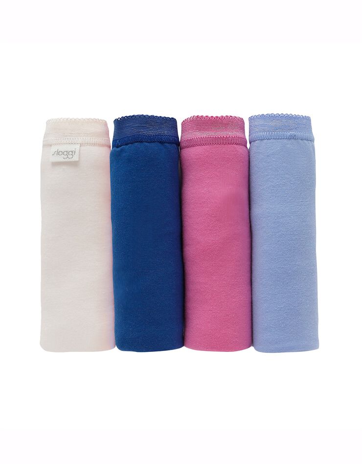 Culotte maxi Basic+, lot de 3 achetées +1 GRATUITE (1) (myosotis)