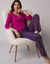 T-shirt de pyjama manches longues imprimé Estrella  (fuchsia)
