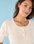 Pull Spécial Petites col rond boutonné (écru)