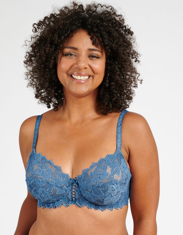 Soutien-gorge uni Arum - avec armatures (bleu) Soutien-gorge uni Arum - avec armatures (bleu)