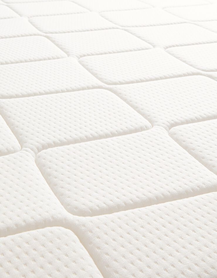 Matelas mousse Mérinos 19 cm confort très ferme (blanc)