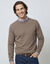 Pull col rond 80% laine (taupe clair)