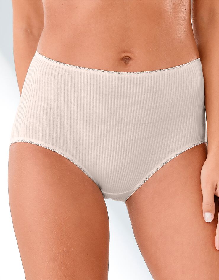 Culotte maxi côtes plates - lot de 6 (poudre) Culotte maxi côtes plates - lot de 6 (poudre)