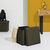 Coffre-pouf pliable, revêtement texturé (kaki)