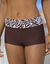 Boxer de bain modulable imprimé zèbre (chocolat)
